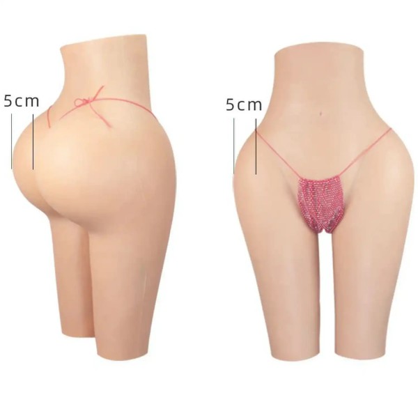 Panty réaliste transgenre en silicone, rehausseur de fesses