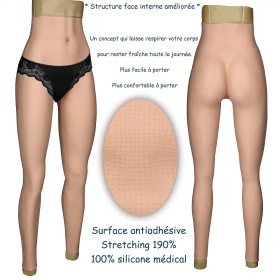 Legging réaliste en silicone, pour les trangenres