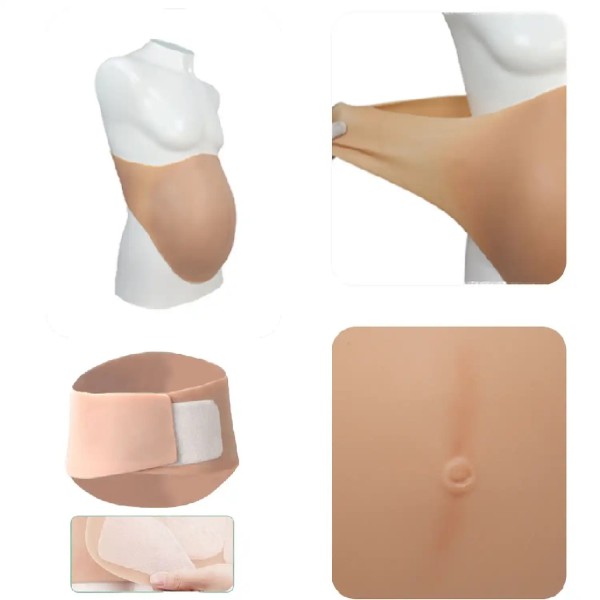 Faux ventre en silicone réaliste et confortable