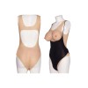 Body faux seins silicone encolure ronde