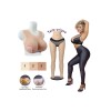 Ensemble transformation féminine : buste silicone et legging taille haute