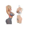 Ensemble buste faux seins et panty en silicone