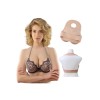 Buste  plastron faux seins, encolure ronde