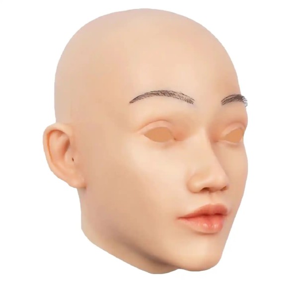 Masques tendance en silicone tête pleine, visage réaliste