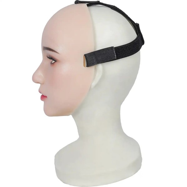 Masque Féminin en silicone tête pleine ou demi-tête, avec maquillage