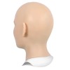 Masque tête pleine en silicone, un visage femme réaliste