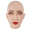 Masque tête pleine en silicone, avec maquillage