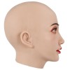 Masque tête pleine en silicone, avec maquillage
