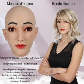 Masque en silicone réaliste pour travesti