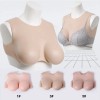 Buste faux seins en silicone sans mamelons