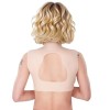 Buste faux seins en silicone, col haut et dos ouvert