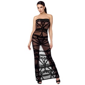 Robe bustier Bondesque F358 - Noir Handmade Noir HandMade