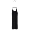 Robe longue en maille pailletée Onyx F372 - Noir Handmade Noir HandMade