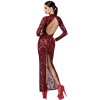 Robe fendue en tulle floqué Kink Royal F383 - Noir Handmade Noir HandMade