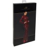 Robe fendue en tulle floqué Kink Royal F383 - Noir Handmade Noir HandMade