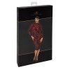 Robe fourreau en tulle floqué Kink Royal F384 - Noir Handmade Noir HandMade