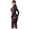 Robe fourreau Noirelle F376 - Noir Handmade Noir HandMade