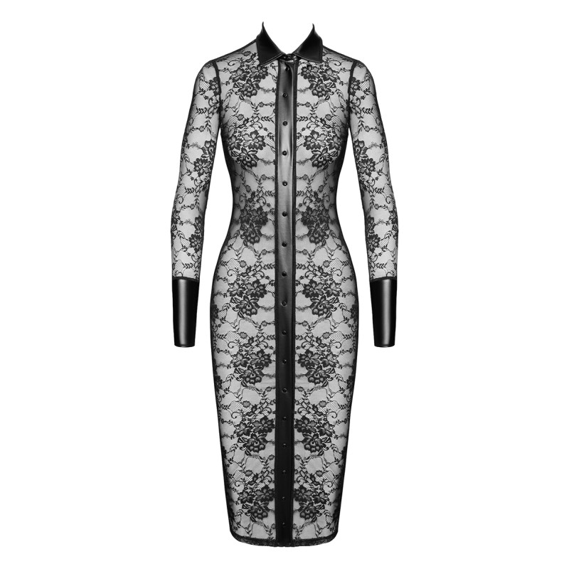 Robe fourreau Noirelle F376 - Noir Handmade Noir HandMade