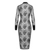 Robe fourreau Noirelle F376 - Noir Handmade Noir HandMade