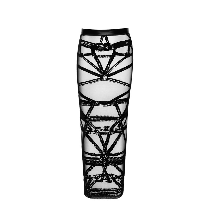 Jupe longue fendue Bondesque F360 - Noir Handmade Noir HandMade