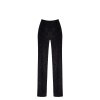 Pantalon en maille pailletée Onyx F374 - Noir Handmade Noir HandMade