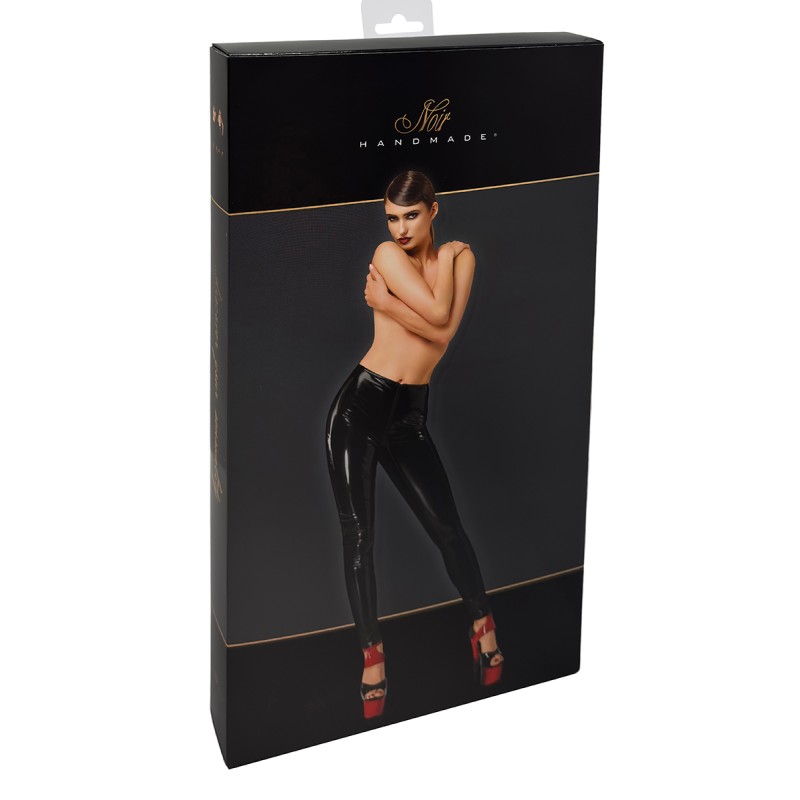 Pantalon skinny en vinyle Dominae F380 - Noir Handmade Noir HandMade