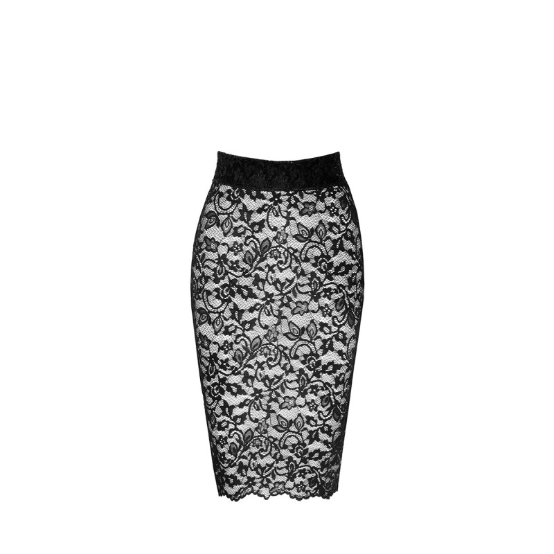 Jupe lacée Ambivalence F302 dentelle Noir HandMade