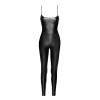 Combinaison dos nu Wild F316 wetlook effet croco Noir HandMade