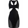 Robe moulante noire V-10619 - Axami Axami