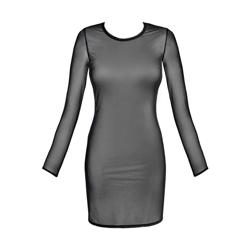 Robe tulle noir V-10639 - Axami Axami
