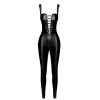 Combinaison lacée en wetlook Vixen F362 - Noir Handmade Noir HandMade