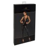 Combinaison lacée en wetlook Vixen F362 - Noir Handmade Noir HandMade