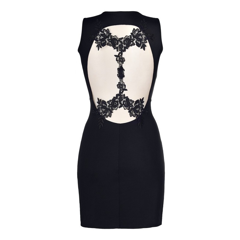 Robe noire V-9209 - Axami Axami