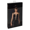 Corset en vinyle Dominae F379 - Noir Handmade Noir HandMade