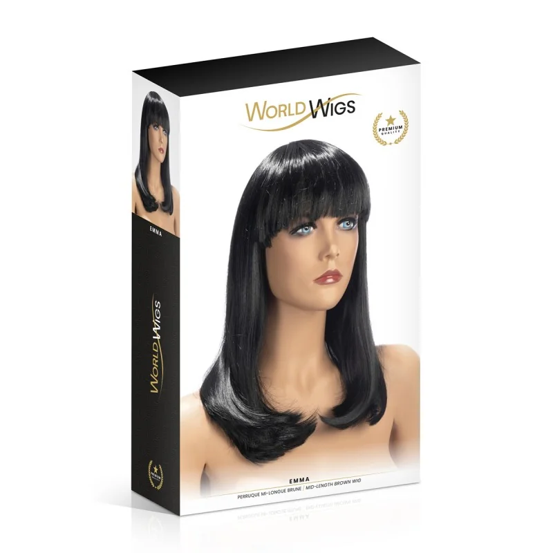 Perruque Emma brune World Wigs