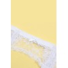 Porte-jarretelles & String Blanc Dentelle - Litolu Lingerie