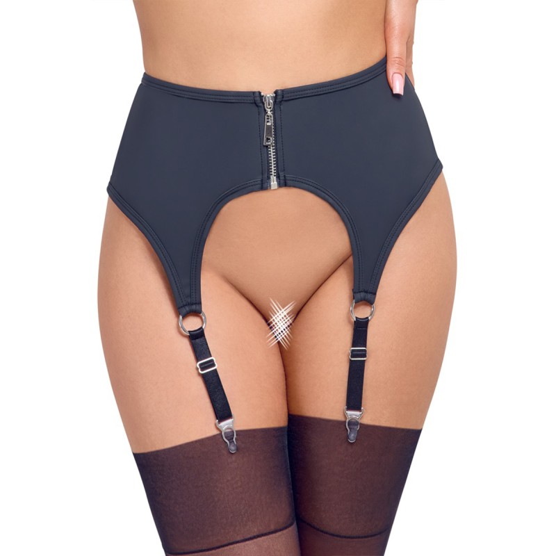 Porte-jarretelles noir mat - Cottelli LINGERIE