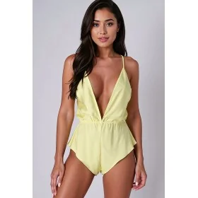 Body Sensie Jaune Satiné - Lingerie Passion | Fauxseins.fr