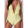 Body Sensie Jaune Satiné - Lingerie Passion | Fauxseins.fr