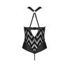 Body Sexy Hima Noir Tulle & Faux Cuir | Passion Lingerie