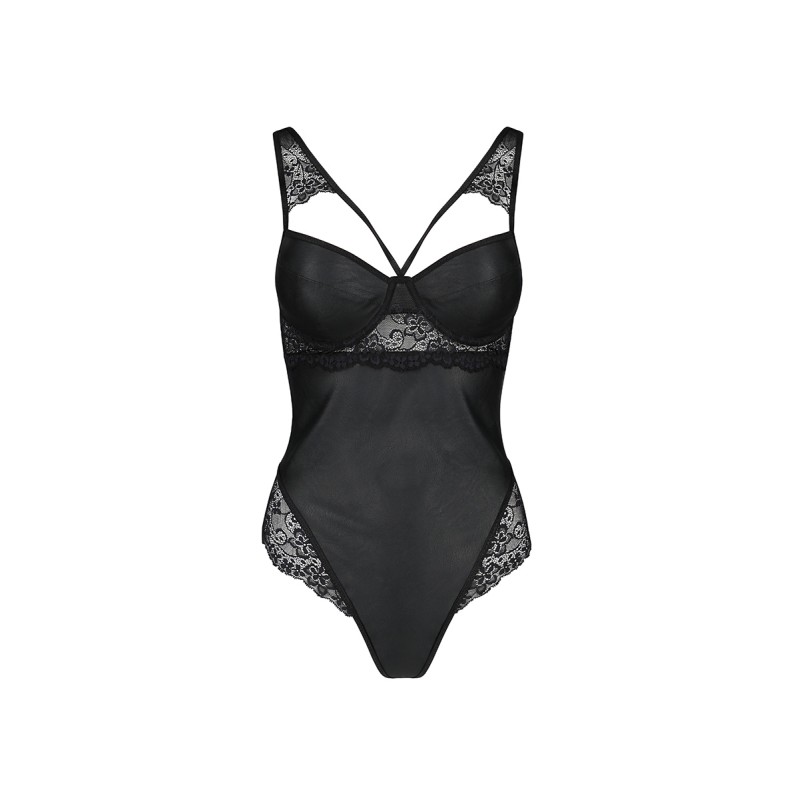 Body faux cuir Loona Passion - Lingerie Clubwear Noir