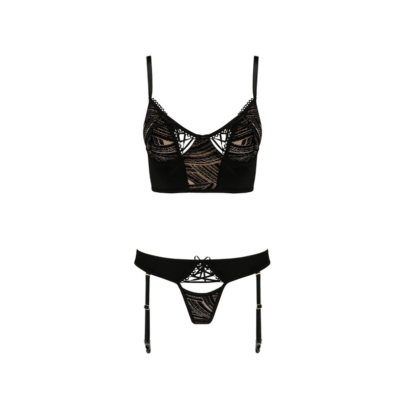 Ensemble Bustier & Culotte Jarretelles Lara - Casmir | Fauxseins.fr