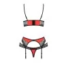 Ensemble à jarretelles Scarlet rouge - Passion Passion lingerie