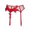 Porte-jarretelles Rouge V-8862 Axami - Tulle & Guipure