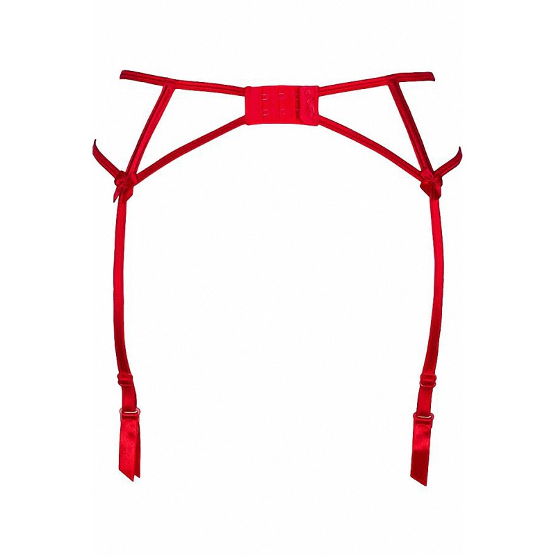 Porte-jarretelles Rouge V-8862 Axami - Tulle & Guipure