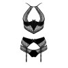 Ensemble Scarlet Noir Dentelle & Jarretelles - Passion