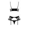 Ensemble Scarlet Noir Dentelle & Jarretelles - Passion
