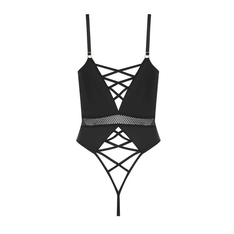Body noir Kristeen - Passion Passion lingerie