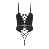 Body noir Kristeen crotchless - Passion Lingerie | Fauxseins.fr