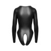 Body ouvert noir mat manches longues - Cottelli Lingerie